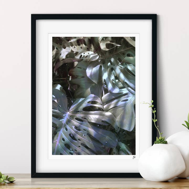 Psychotropical Monstera Botanical Fine Art Giclée Print for wholesale by Jessica Wilde