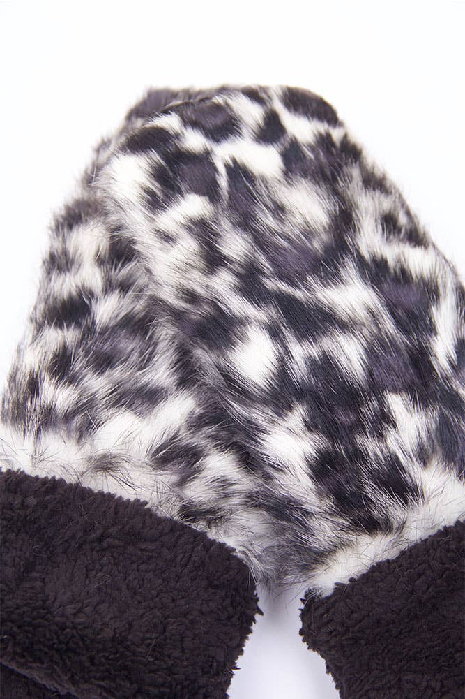 Hana - Wholesale Mittens - Women's - Leopard Pattern Fur Mitten7