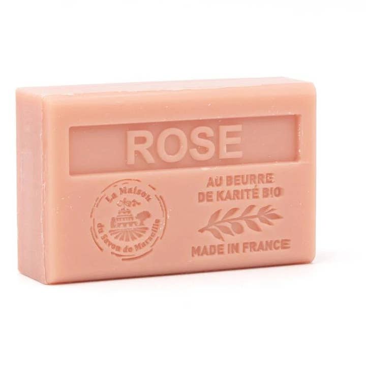 La Maison du Savon de Marseille - Wholesale Bar Soap - Shea Butter Soap- Rose 125g/4.40 oz