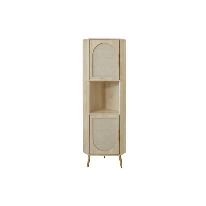 Natural Corner cabinet ,Rattan door,Freestanding Corner Tables for wholesale on Faire