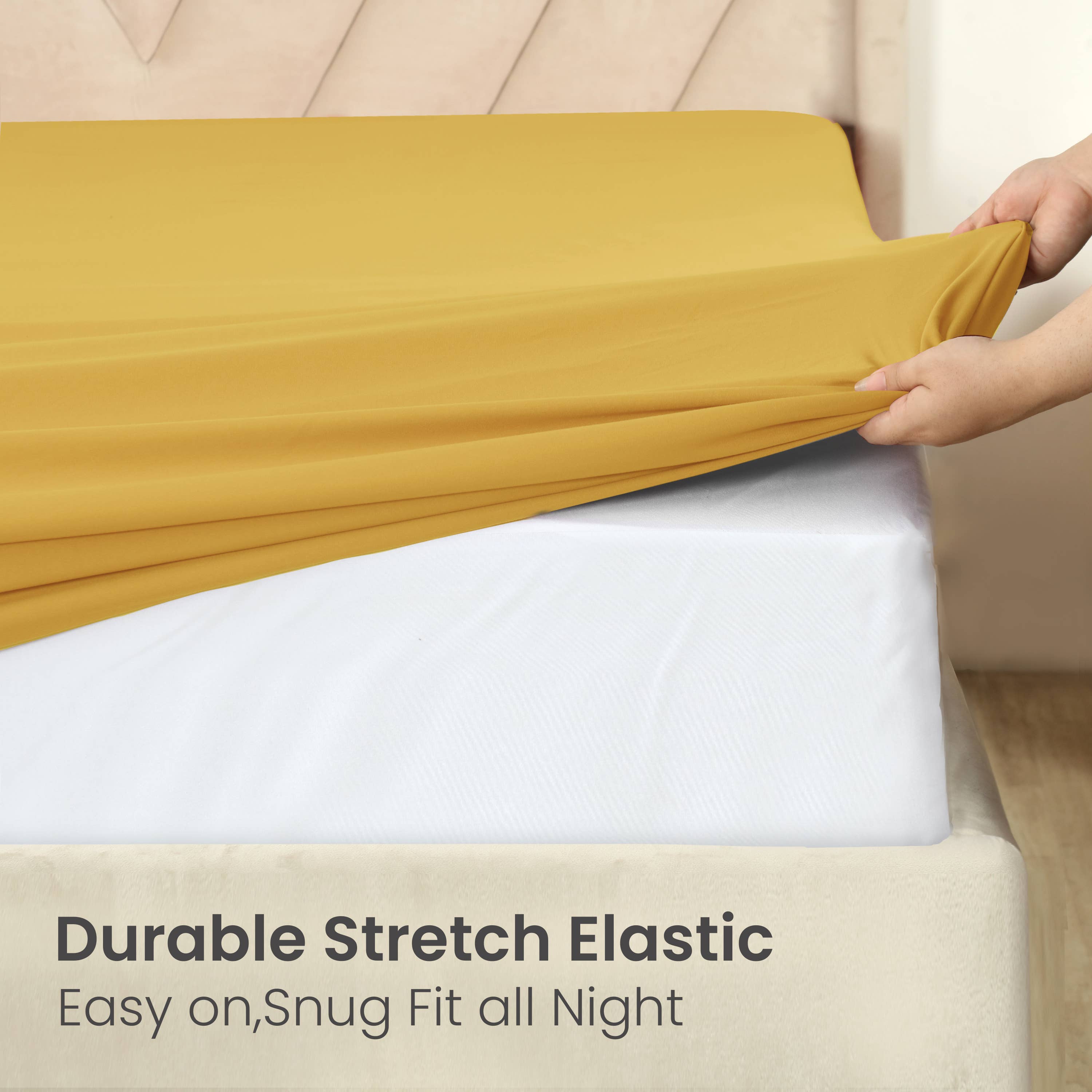 Cottonpassion_US - Vente Draps-housses - Draps-housses en microfibre douce avec bonnets extra profonds jusqu'à 40,6 cm24