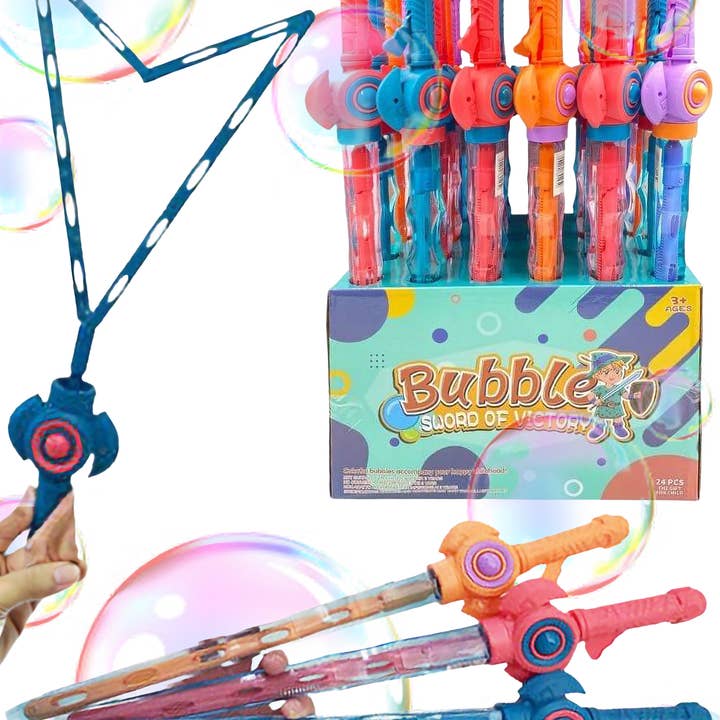 Assorted Jumbo Sword Stick Bubble Wand - 24 pcs for wholesale on Faire