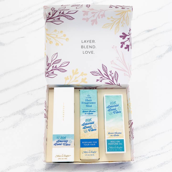 30A Emerald Coast Vibes | Perfume Party Gift Set for wholesale by Mixologie