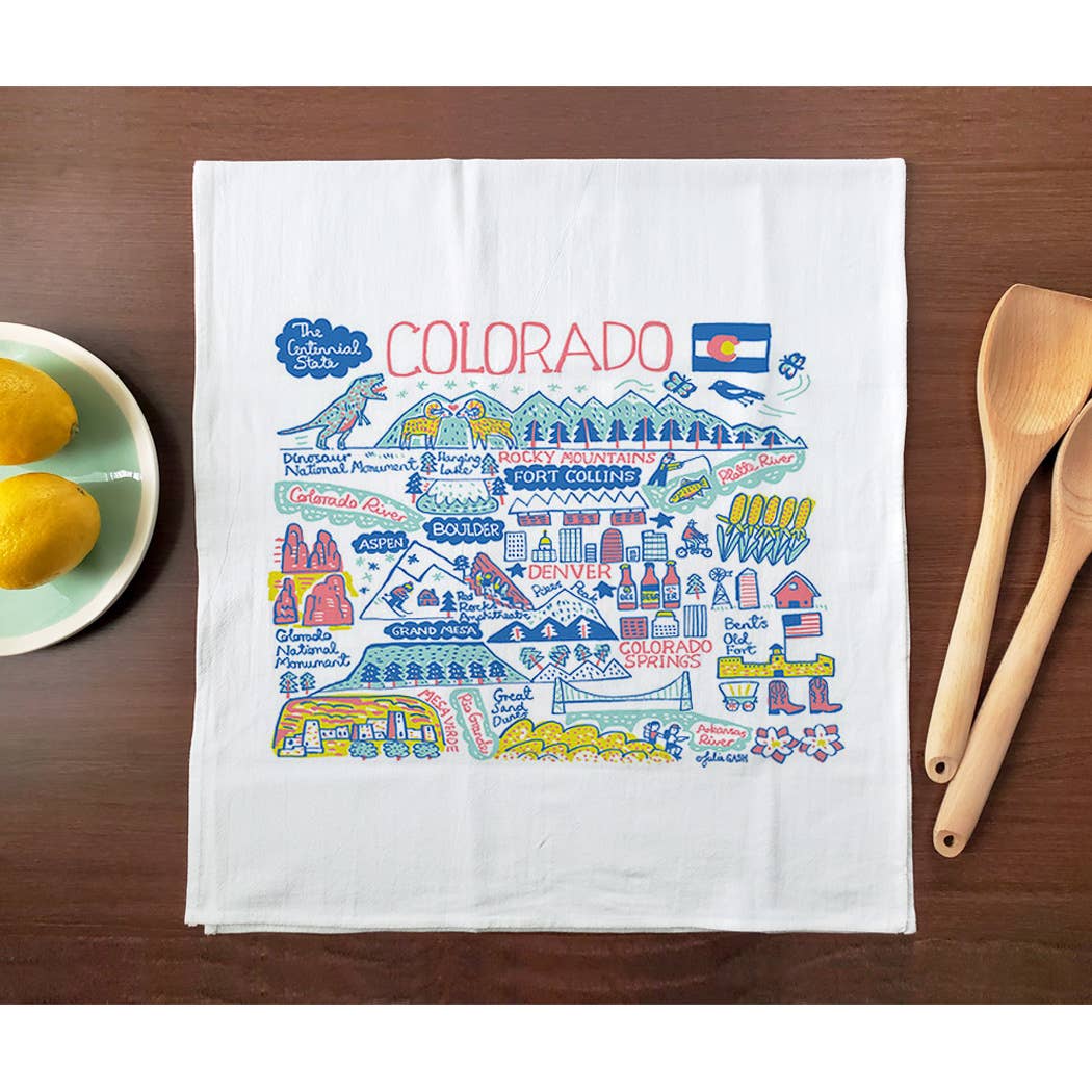 Allport Editions - Wholesale Tea Towel - Statescapes Towel Series - see all 29 States!5