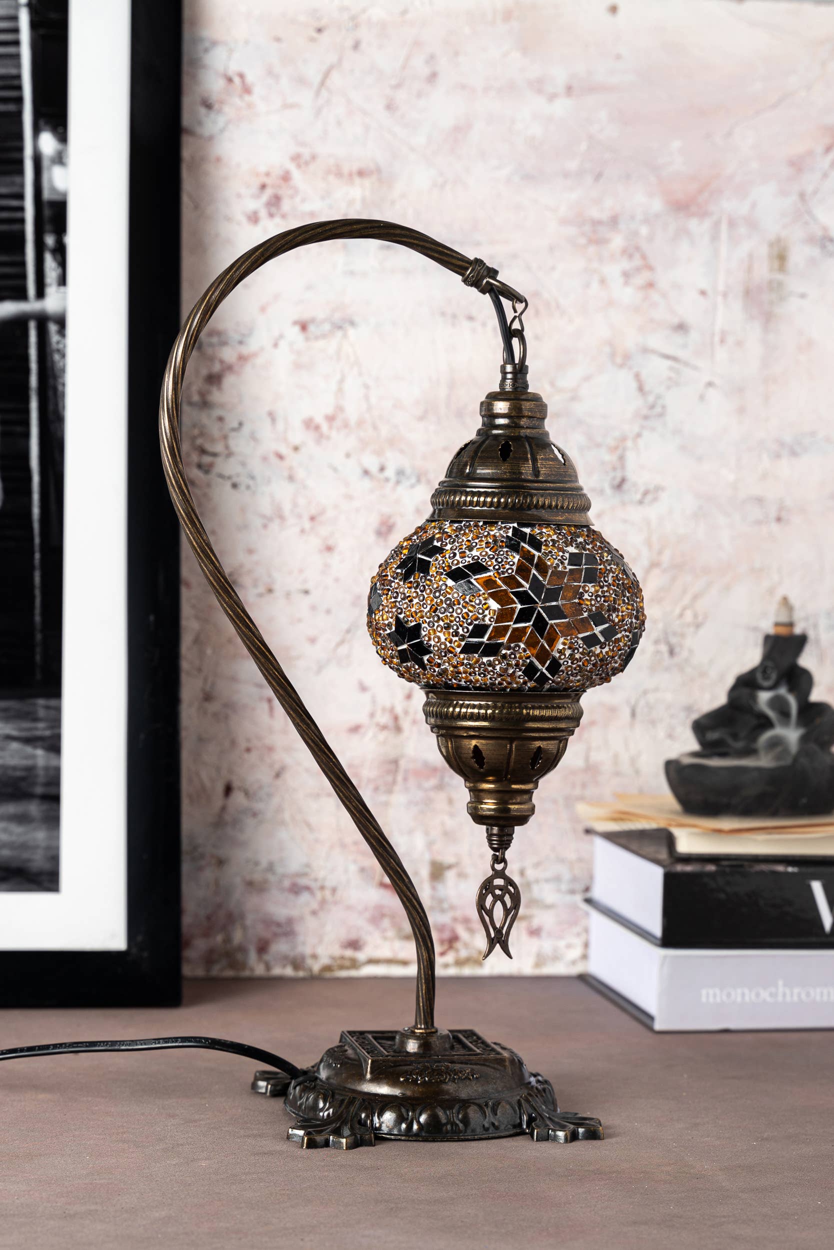 KAFTHAN - Wholesale Accent/Desk Lamp - Swan Neck Mosaic Lamps | Christmas & Holiday Decor Lighting60