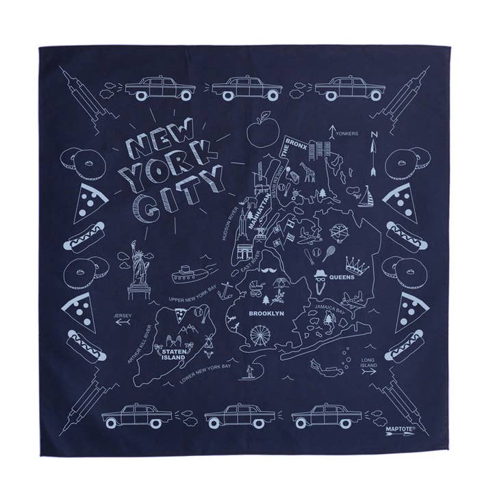Maptote – Großhandel Bandana – Unisex – New York City Halstuch
