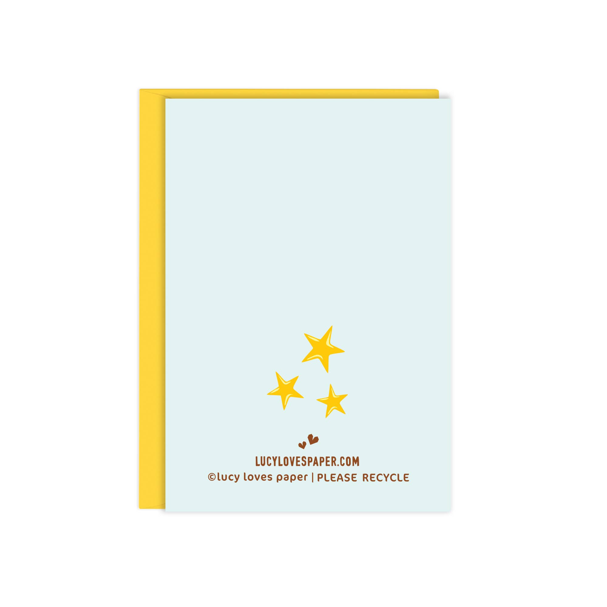 Lucy Loves Paper - Wholesale Friendship Card - Mini You Rock | Enclosure Size Everyday Card1