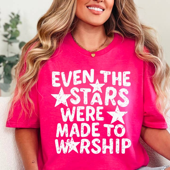 Incluso Las Estrellas Fueron Hechas Camiseta Gráfica Cristiana | Gildan para venta al por mayor de Shoppe SHC