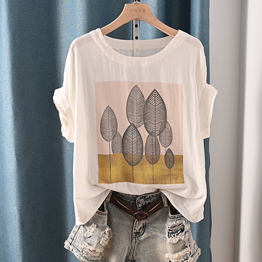 Whisper Mint – wholesale Screen printed t-shirt – Women′s – round neck  printed double cotton yarn short-sleeved T-shirt3