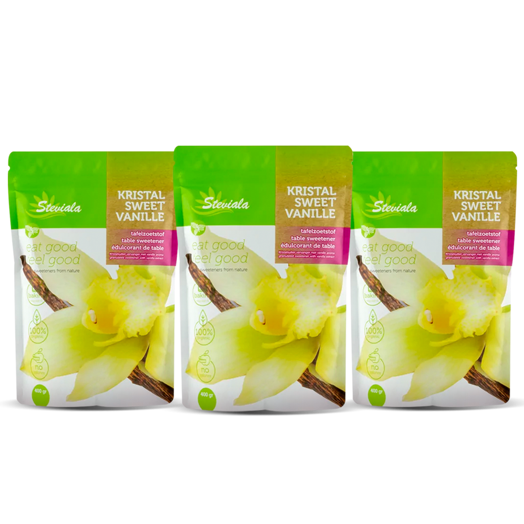 Meezy - Wholesale Suiker - Steviala Kristal Sweet Vanille - Kristalsuiker - 400g0