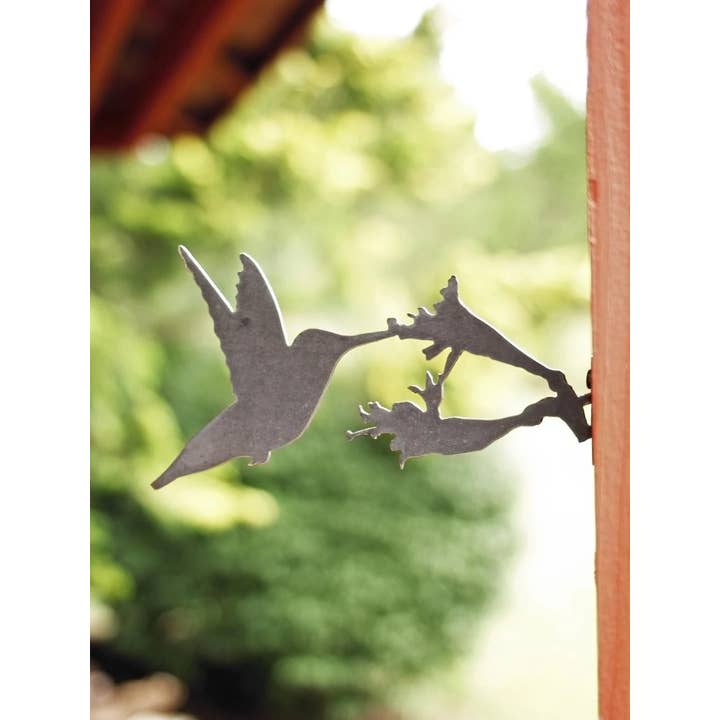 Highland Ridge | Handmade Home Decor - Wholesale Outdoor Ornament/Decor - Hummingbird Garden Statue Metal Bird Art