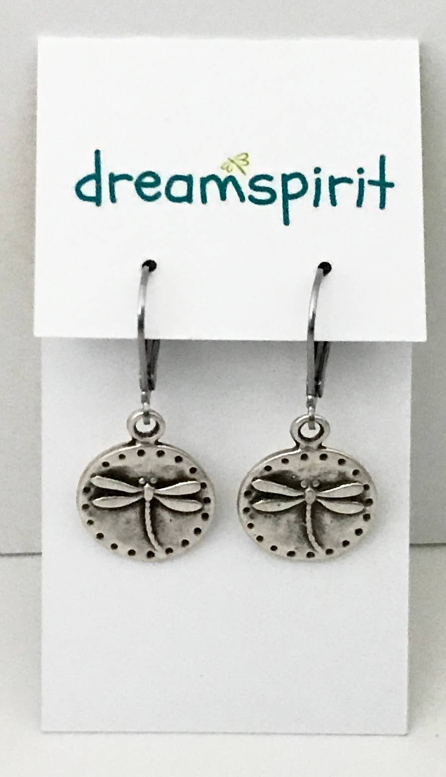Dreamspirit – wholesale Dangle earrings – Silver Moon Lotus Earrings1
