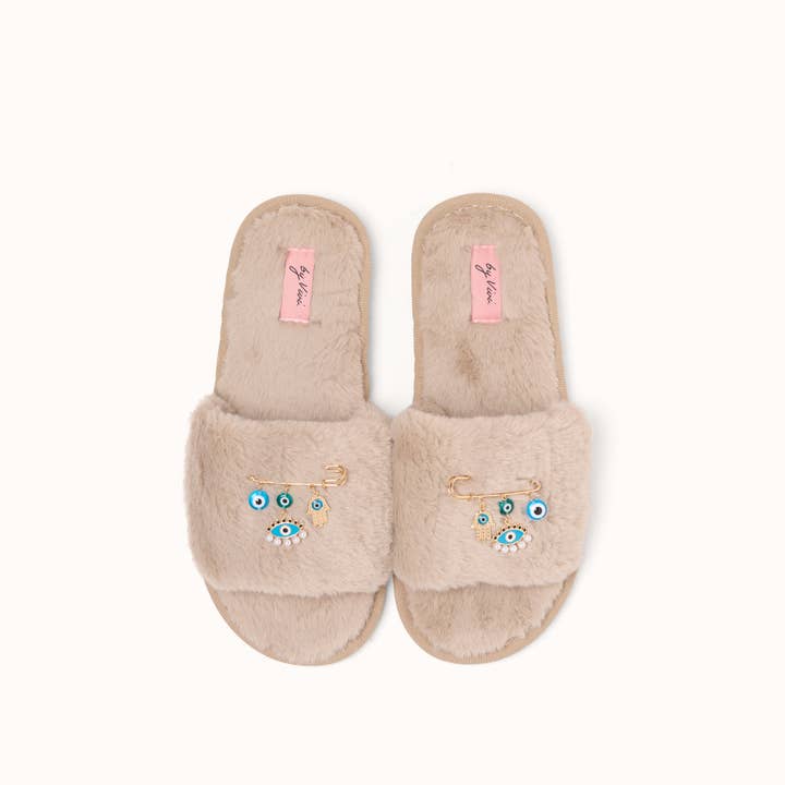 by Vivi. - Wholesale Pantoffels - Dames - Pantoffel Beige15