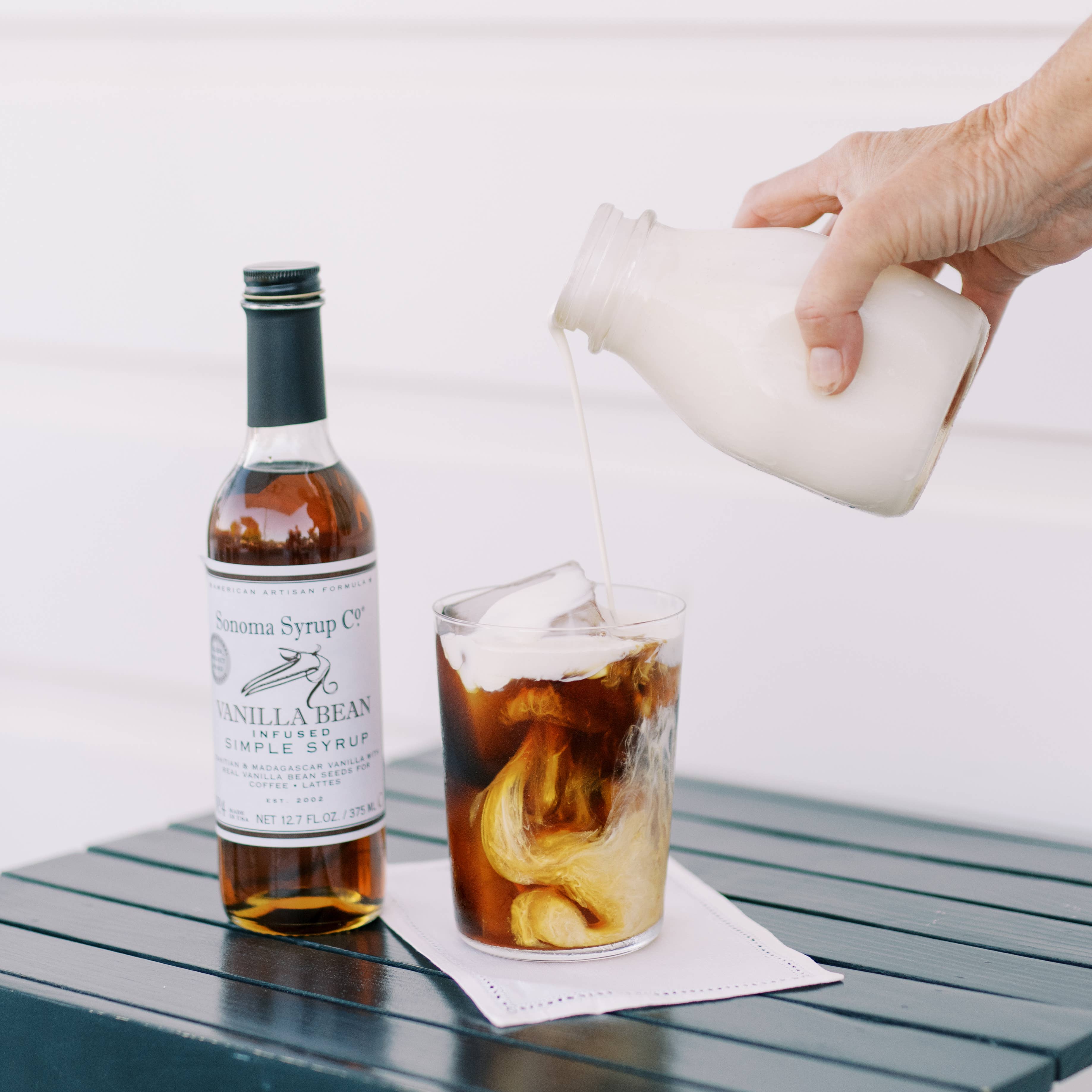 Sonoma Syrup Co. - Vente Mélange/sirop pour cocktails - 12,7 oz de sirop simple infusé à la gousse de vanille2