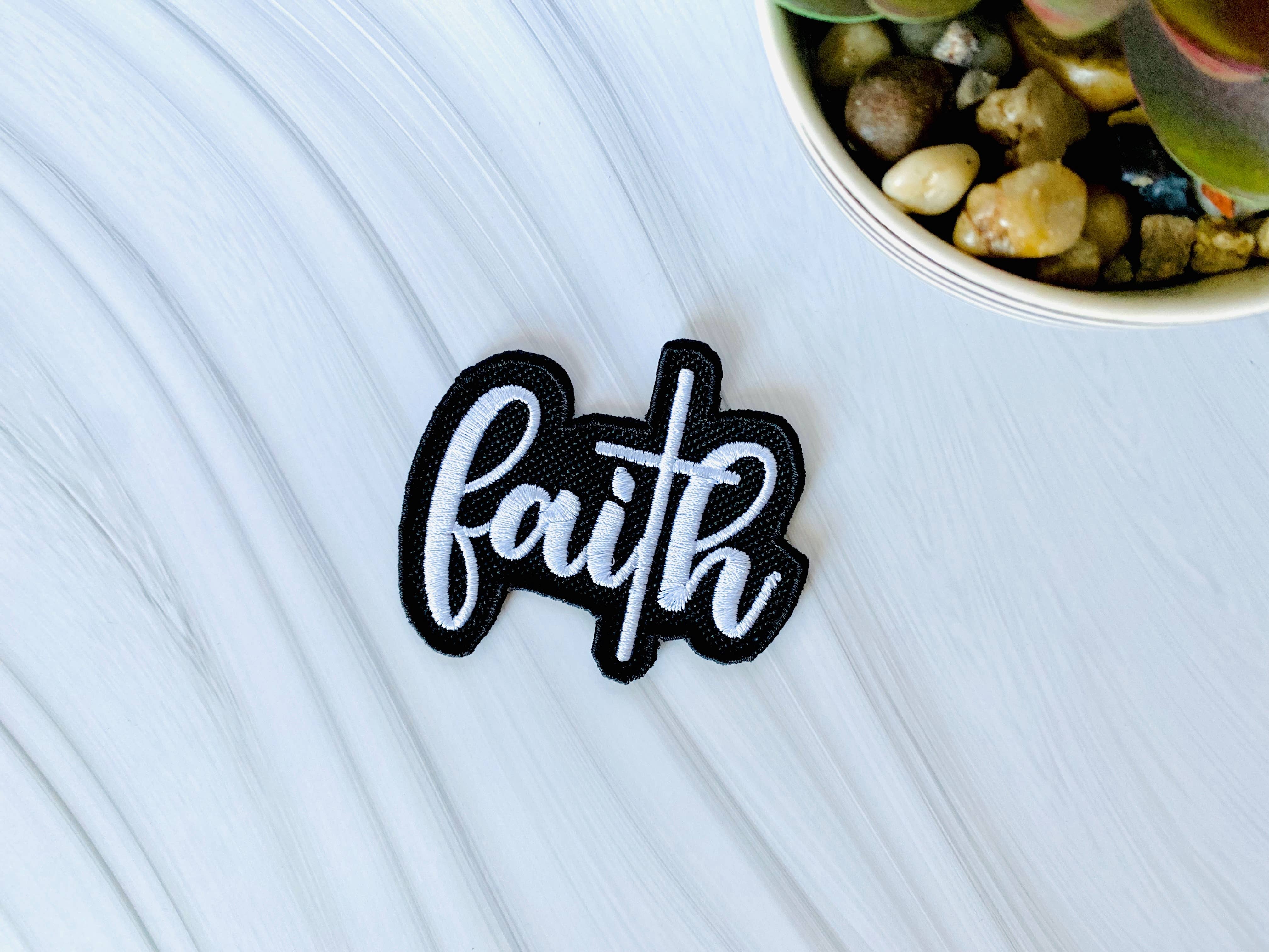 R & R Stitched - Wholesale Patch - Faith embroidered hat patch3