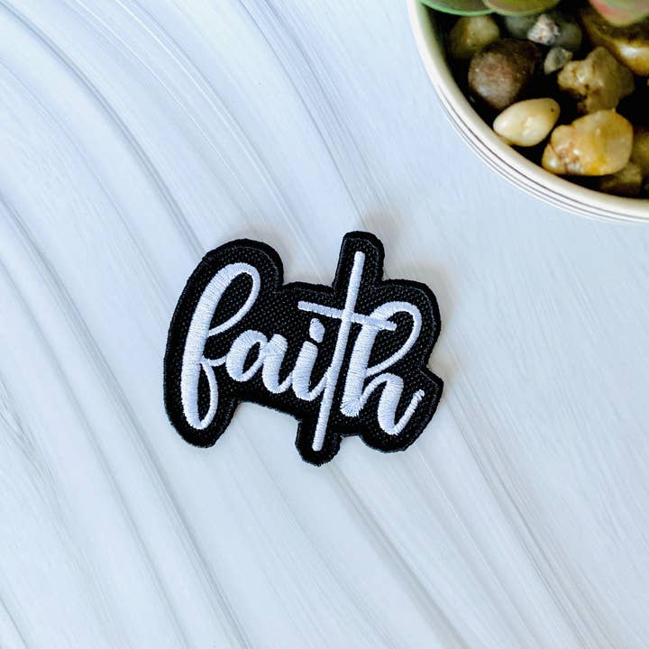 R & R Stitched - Wholesale Patch - Faith embroidered hat patch3