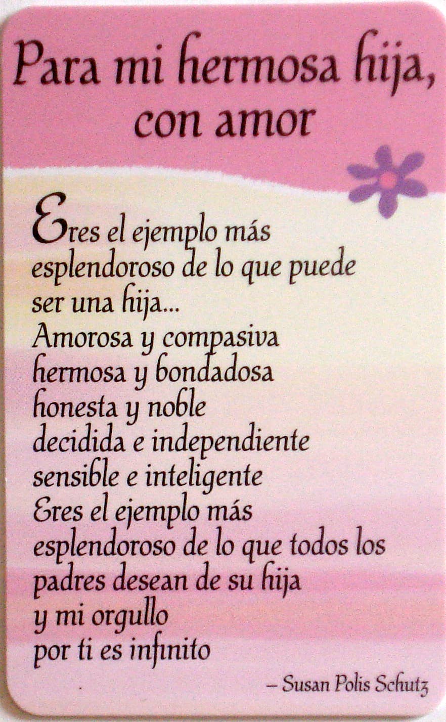 Blue Mountain Arts - Wholesale Everyday Greeting Card - PARA MI HERMOSA HIJA CON AMOR0