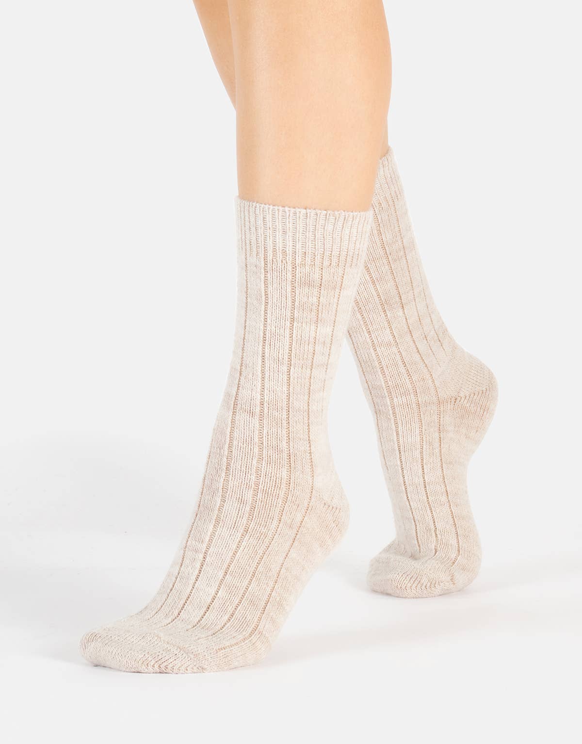 Cette – wholesale Strumpor - Dam – Alpackaullsockor med ribbat mönster, vinterstrumpor1