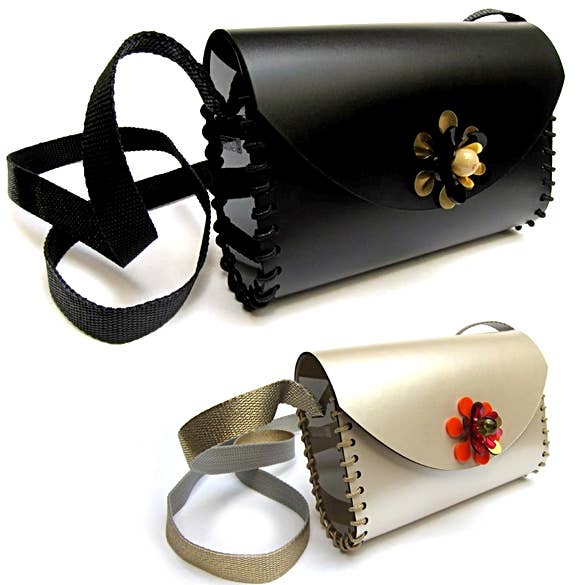 Paradise Laser-Cut Acrylic and Fabric Women's Satchel for wholesale by Ans Designs