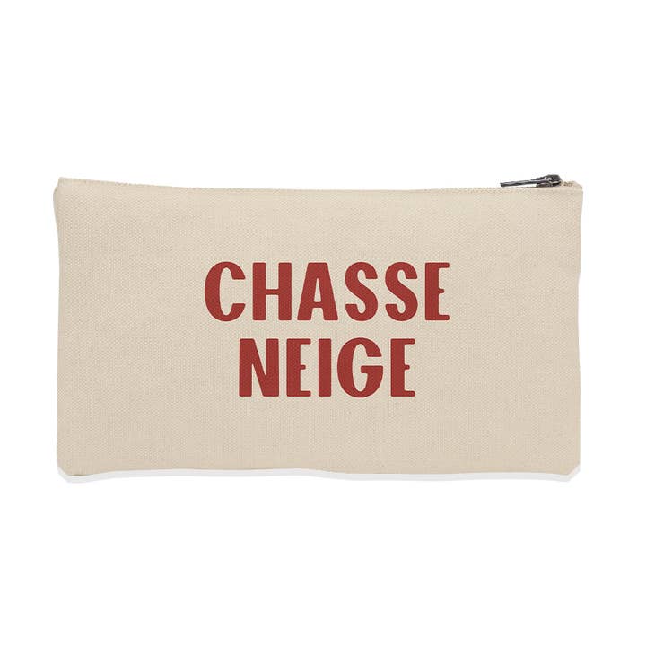 “Snowplow” velvet pouch for wholesale by Coast and Valley