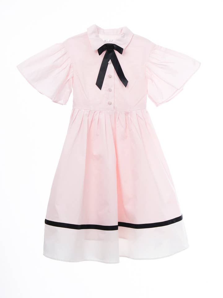 Lea klänning (rosa/vit) för wholesale av Aisabobo