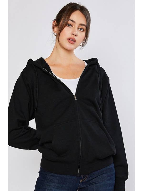 Vanilla Monkey - Wholesale Hoodie – Women's - Oversized Fleece Boyfriends Fit Zip Up Jacket16