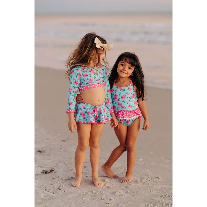 Sugar Bee Clothing – Engroshandel Bikini – til børn – Pige Badedragt - Flæse Tankini - Bougainvillea8