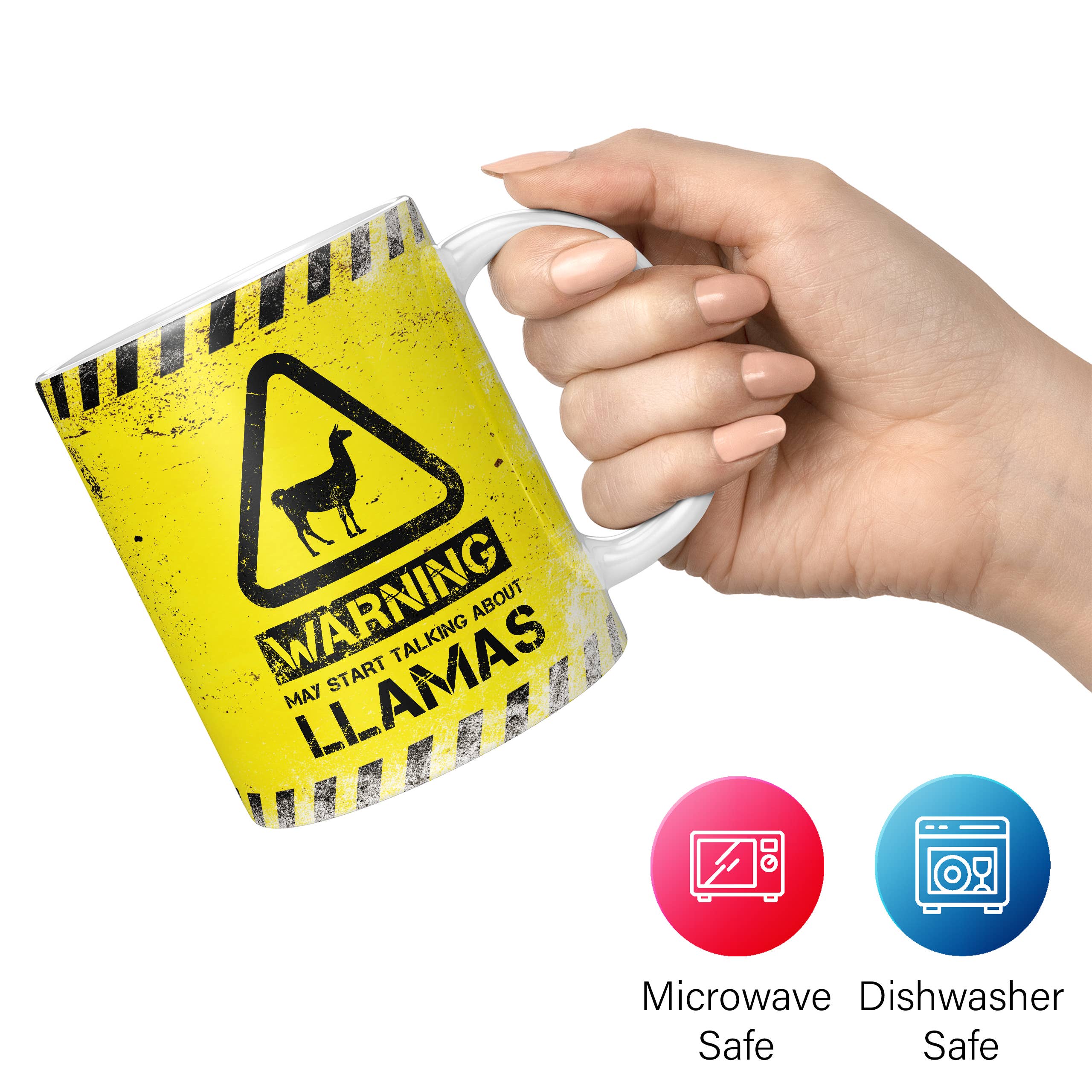 Mug Monster - Vente Tasse à café - Mug lama - Warning May Start Talking About Llamas1