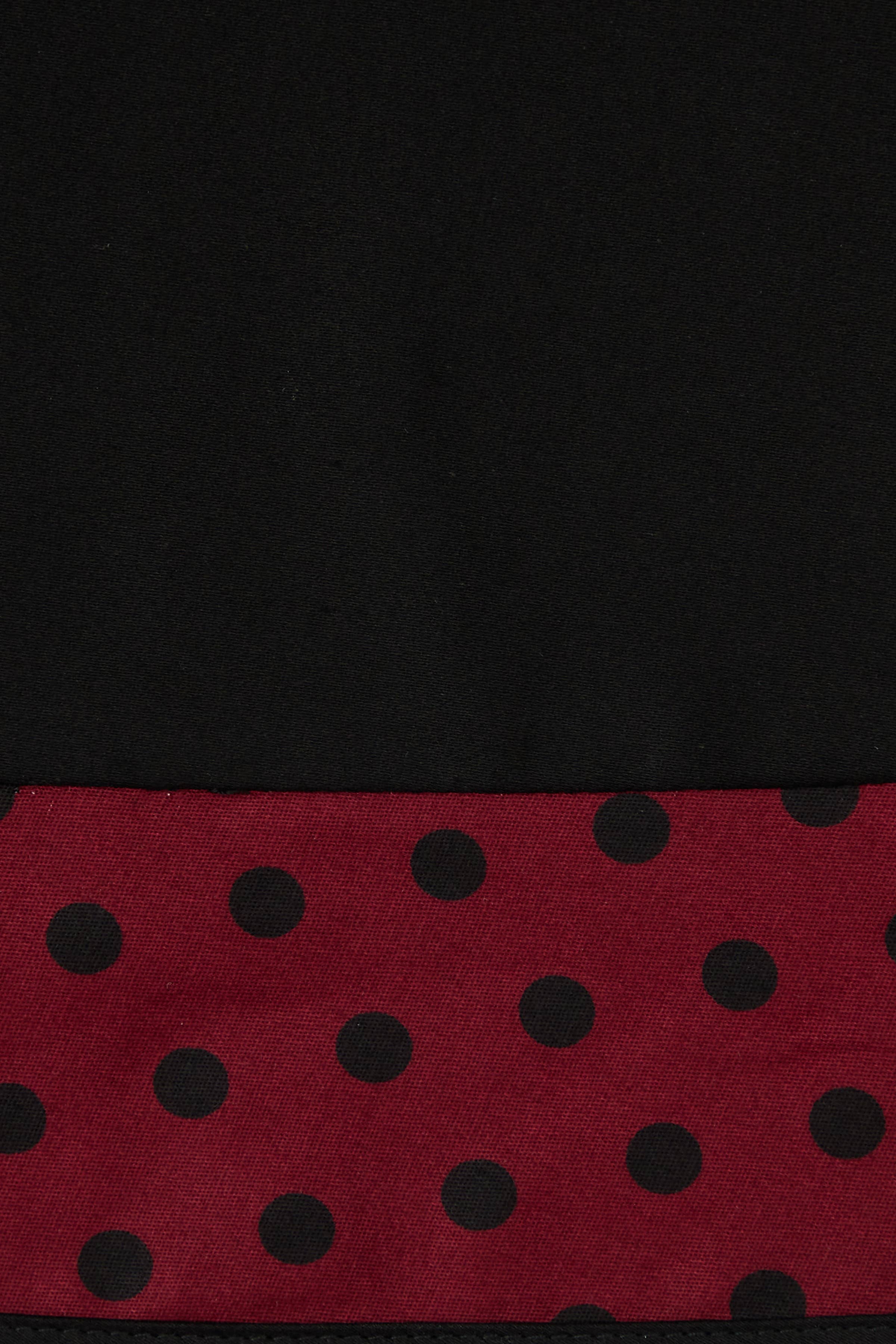 Dolly & Dotty - Venta al por mayor Vestido - Mujer - Vestido con estampado de lunares burdeos y hombros descubiertos de Lily6