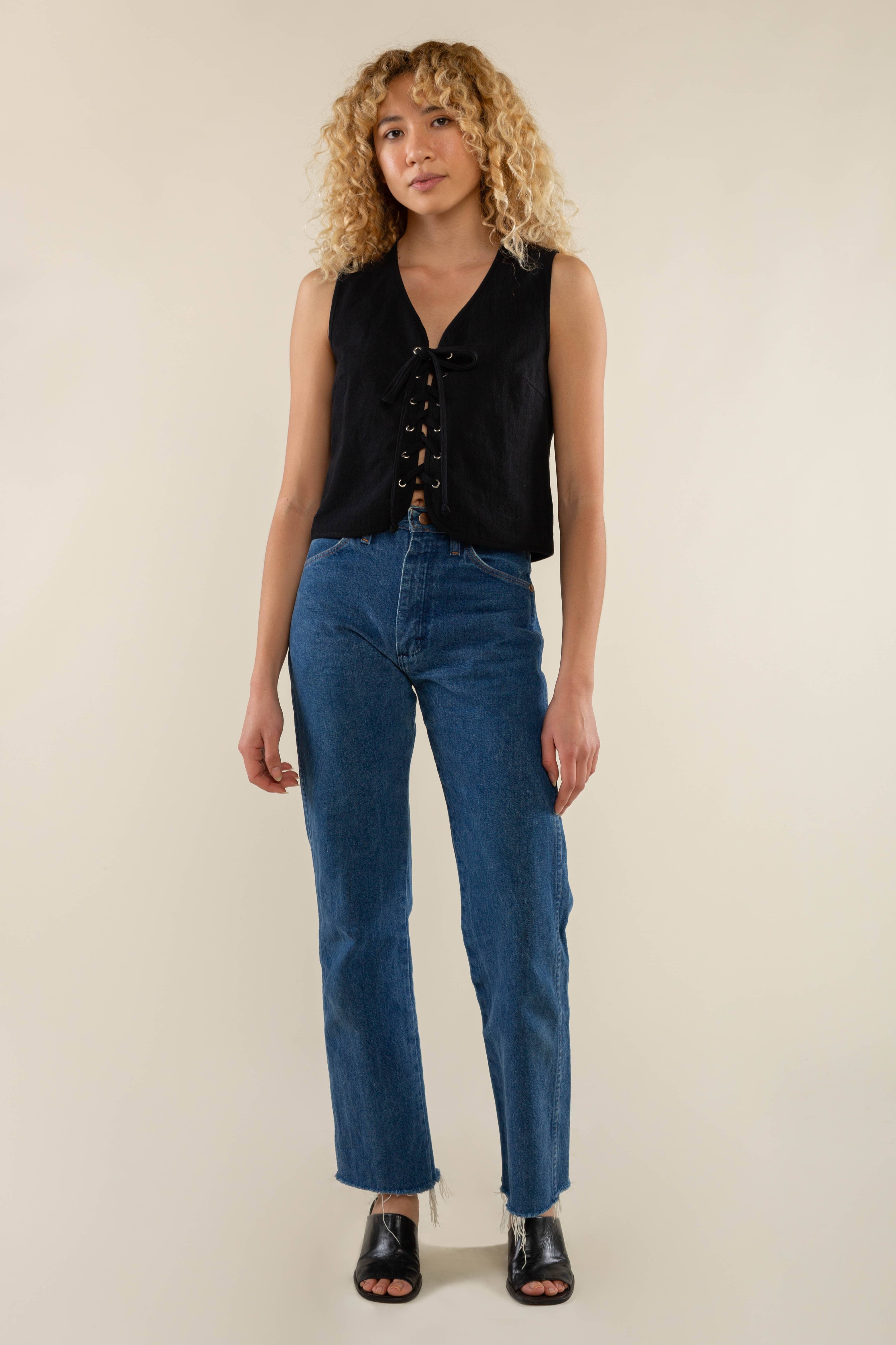 NLT - Venta al por mayor Camiseta sin mangas - Mujer - Camiseta sin mangas Parker con cordones y ojales, talla grande4