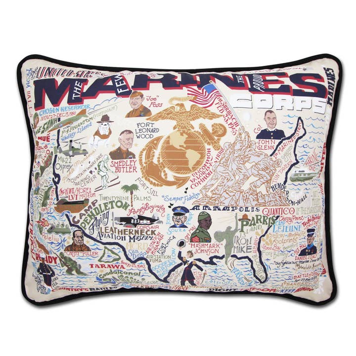 Marines Printed Pillow for wholesale by catstudio