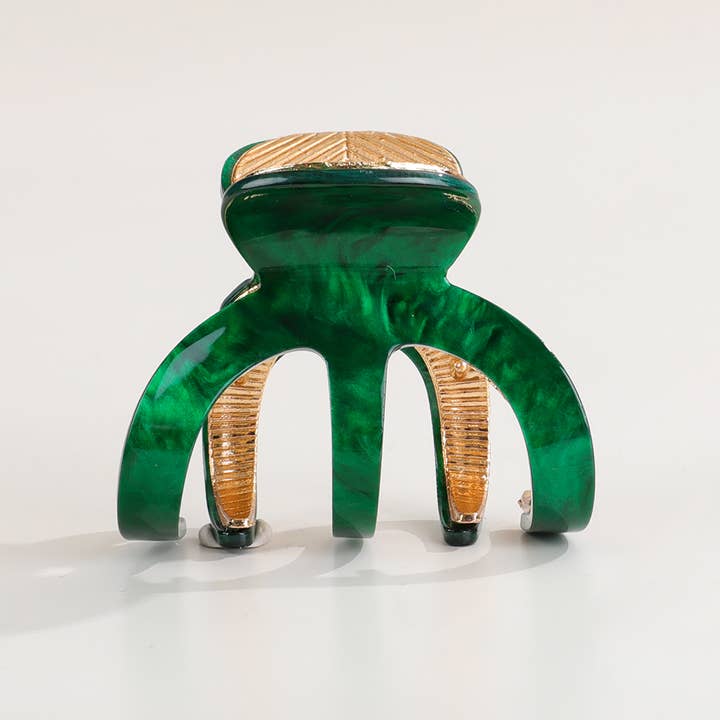 Assorted Jade |Â Small Octopus Metal Claw Clip for wholesale on Faire