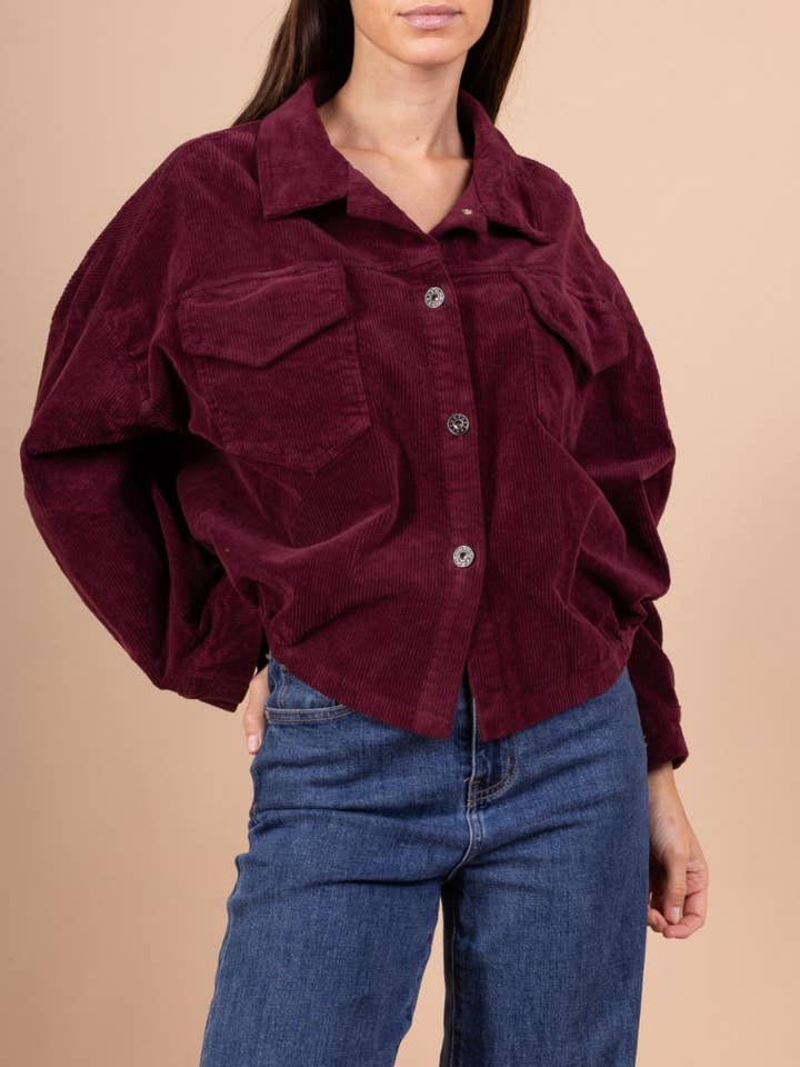 Kort fløjl jakke - bomuld Art 5139 for engroshandel hos Nota bene