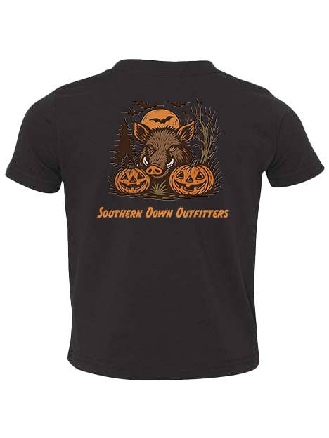 Spooky Hog Toddler Tee for wholesale by Southern Down Outfitters
