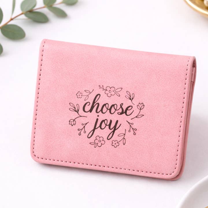 Swanson Christian Products - Wholesale Wallet - Women's - Wallet Pu Women'S Choose Joy Pink5