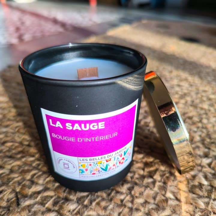 Scented Candle - Sage - The Beauties of the Garden for wholesale by Brasserie Distillerie du Cabestan
