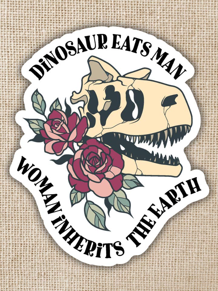 Dinosaur Eats Man Sticker, 3-inch and other Purchase Wholesale inherit. Free Returns & Net 60 Terms on Faire trending on Faire.