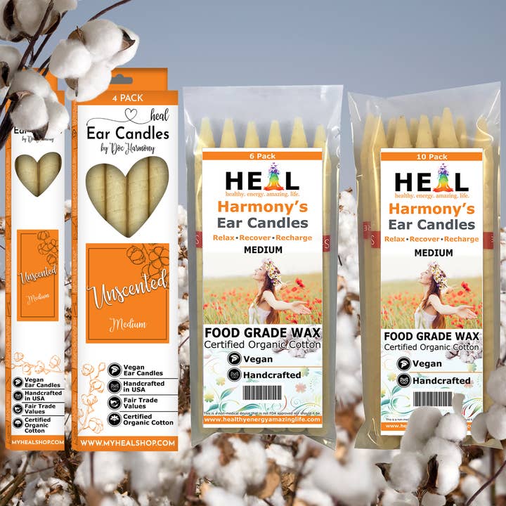 Healthy Energy Amazing Life - Wholesale Tapered Candle/Candlestick - Medium Ear Candles by Doc Harmony