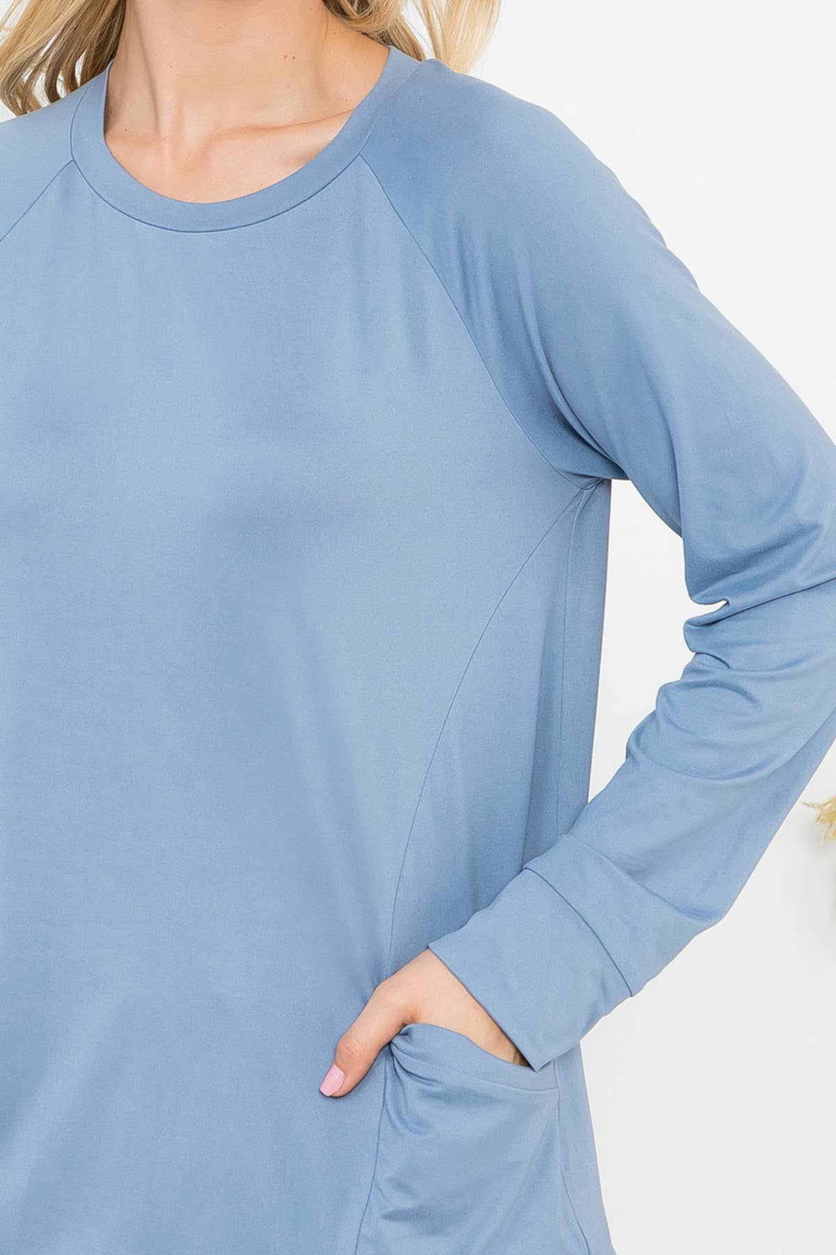 You & Me – Túnica - Mulher por atacado – YMT20003XV-PLUS TAMANHO MACIÇO BOLSO FRONTAL DE MANGA COMPRIDA34