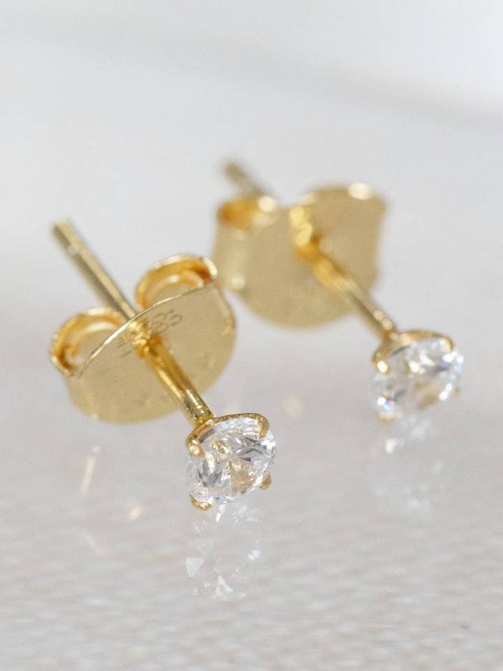 Tiny Crystal Studs for wholesale by Coast and Cove