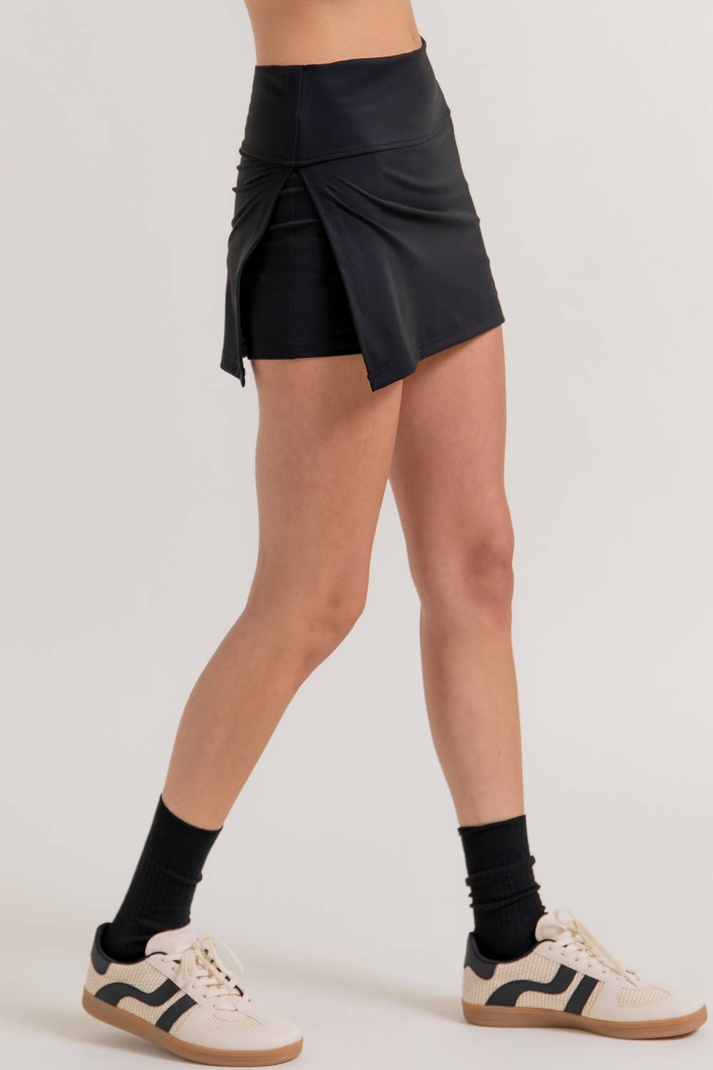 Active Basic | Active USA - Wholesale Athletic Shorts - Women's - Side Slit Style Activewear Skort4