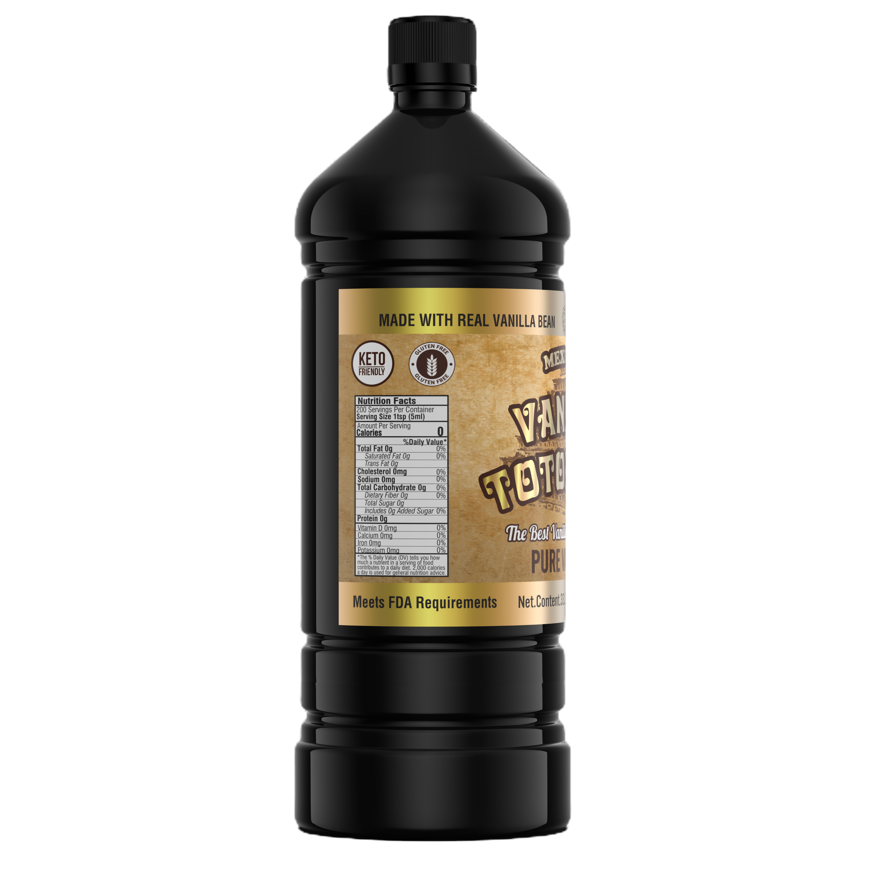 Aztec Vanilla – wholesale Vanilla/fruit extract – Totonac's Gourmet Mexican Vanilla Extract - Family Size2