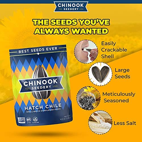 Chinook Seedery - Wholesale Seeds/Kernels - Hatch Chile Sunflower Seeds | Superfood Snacks | 1.5oz3