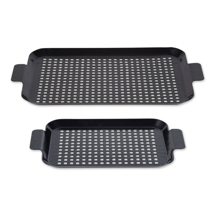 Porcelain Coated 2Pc Grill Topper Set Small & Medium for wholesale by RSVP International