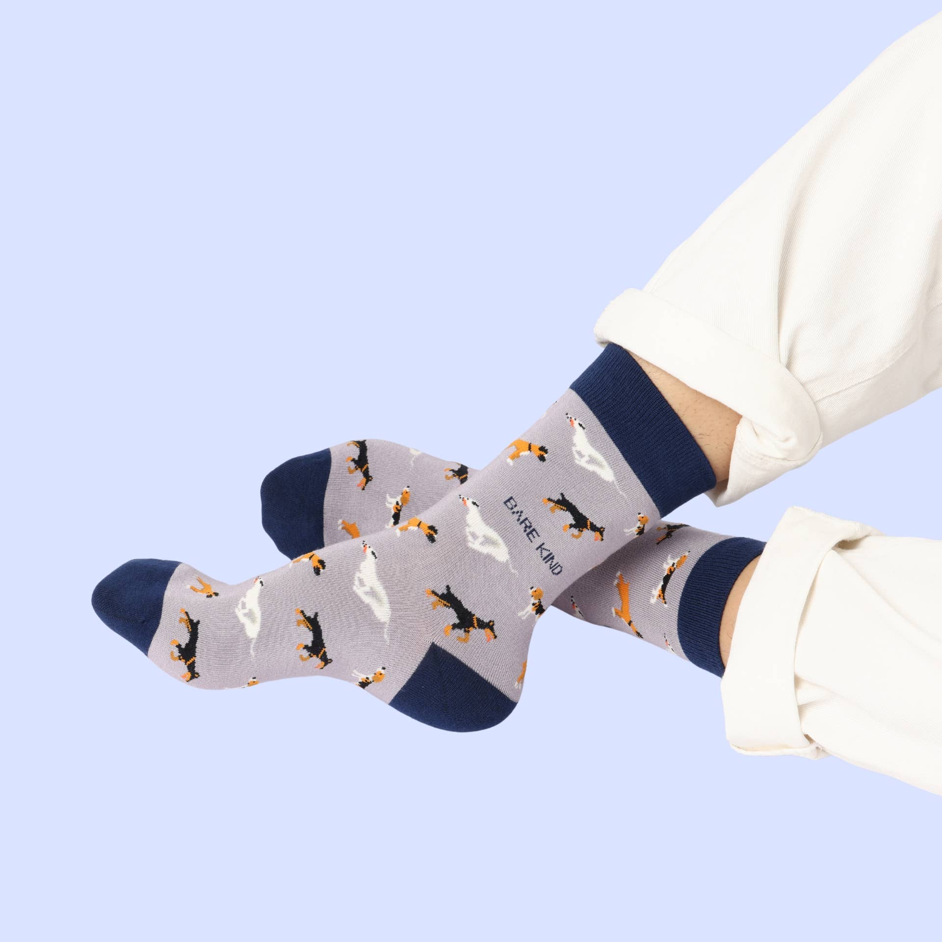 Bare Kind Socks - Wholesale Socks - Women's - Purple Dog Socks | Bamboo Socks | Purple Socks5