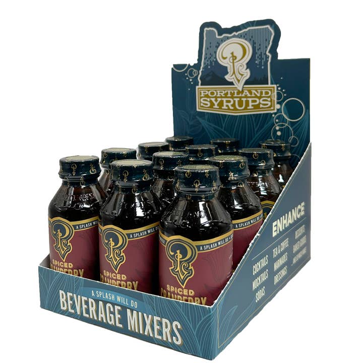 Portland Syrups - Wholesale Cocktail Mix/Syrup - Spiced Cranberry Syrup 3.4oz - cocktail / mocktail drink mix1
