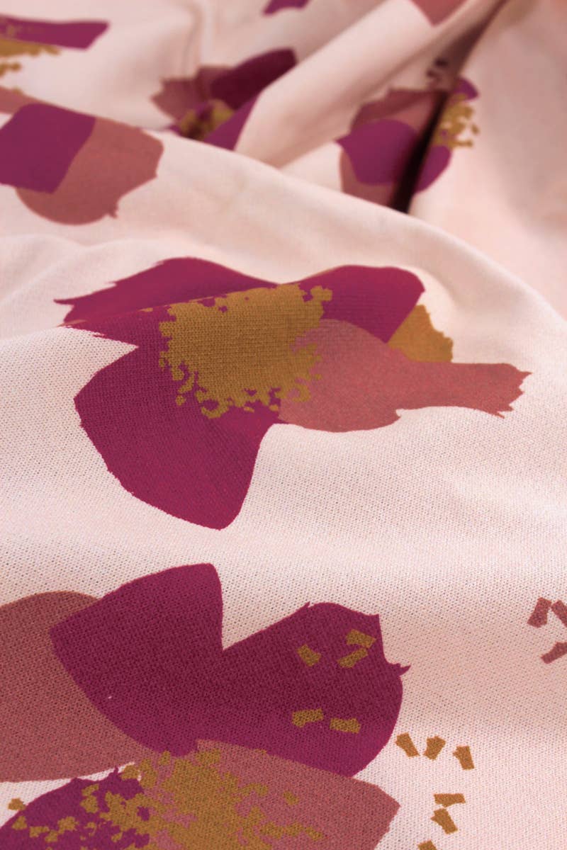 Eglantine et Zoé - Wholesale Fabric - Anémona Nude Cotton Sweat Fabric9