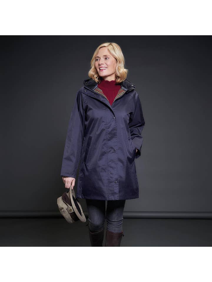 Oxford Waterproof Coat - Navy for wholesale on Faire