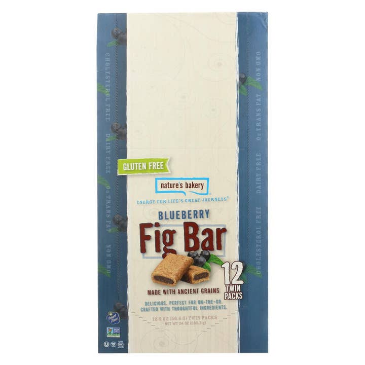Ware Spark - Wholesale Snack Bar - Nature's Bakery Gluten Free Fig Bar - Blueberry - Case Of 12 - 2 Oz.