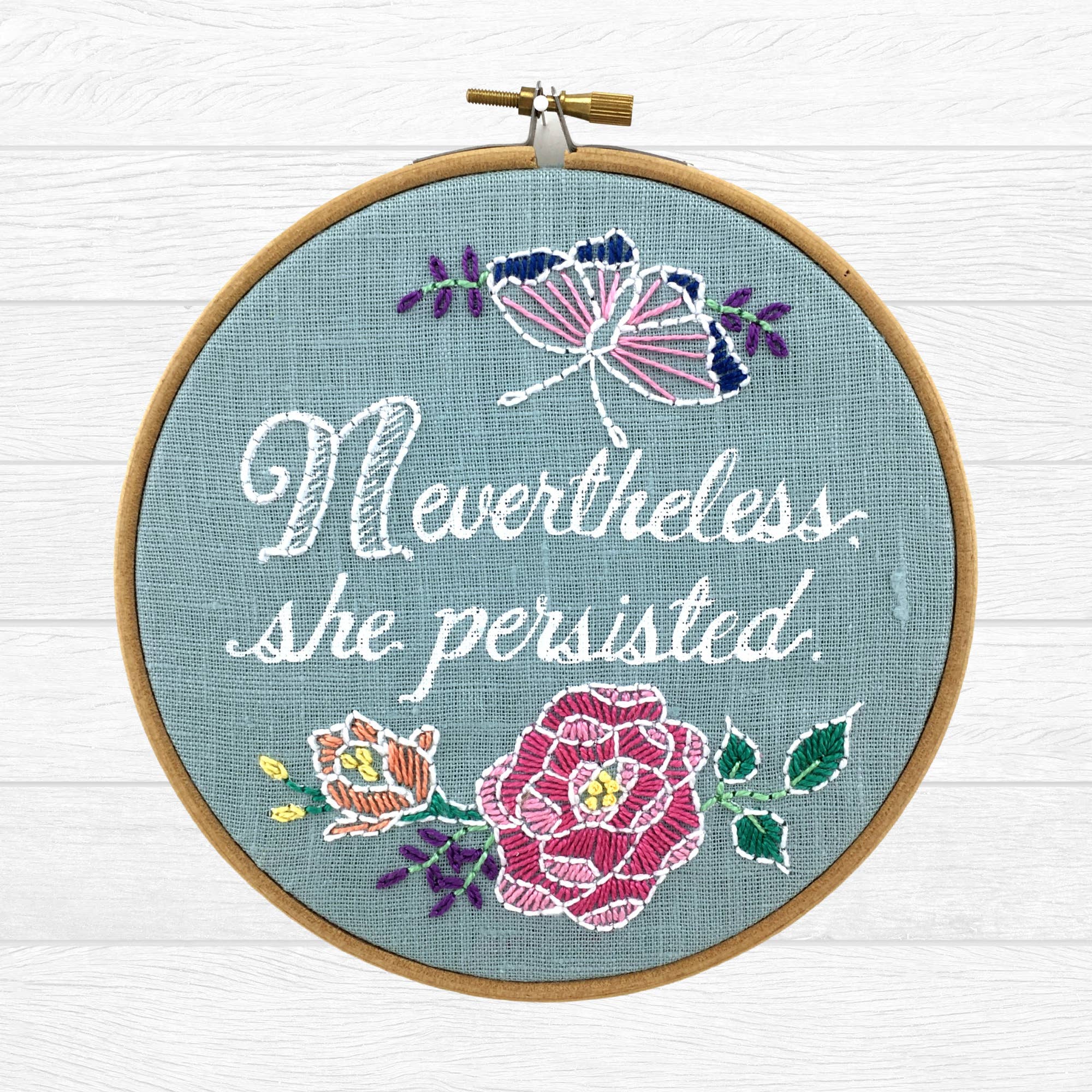 I Heart Stitch Art – wholesale Embroidery/cross-stitch supplies – Nevertheless, She Persisted: Embroidery Kit10